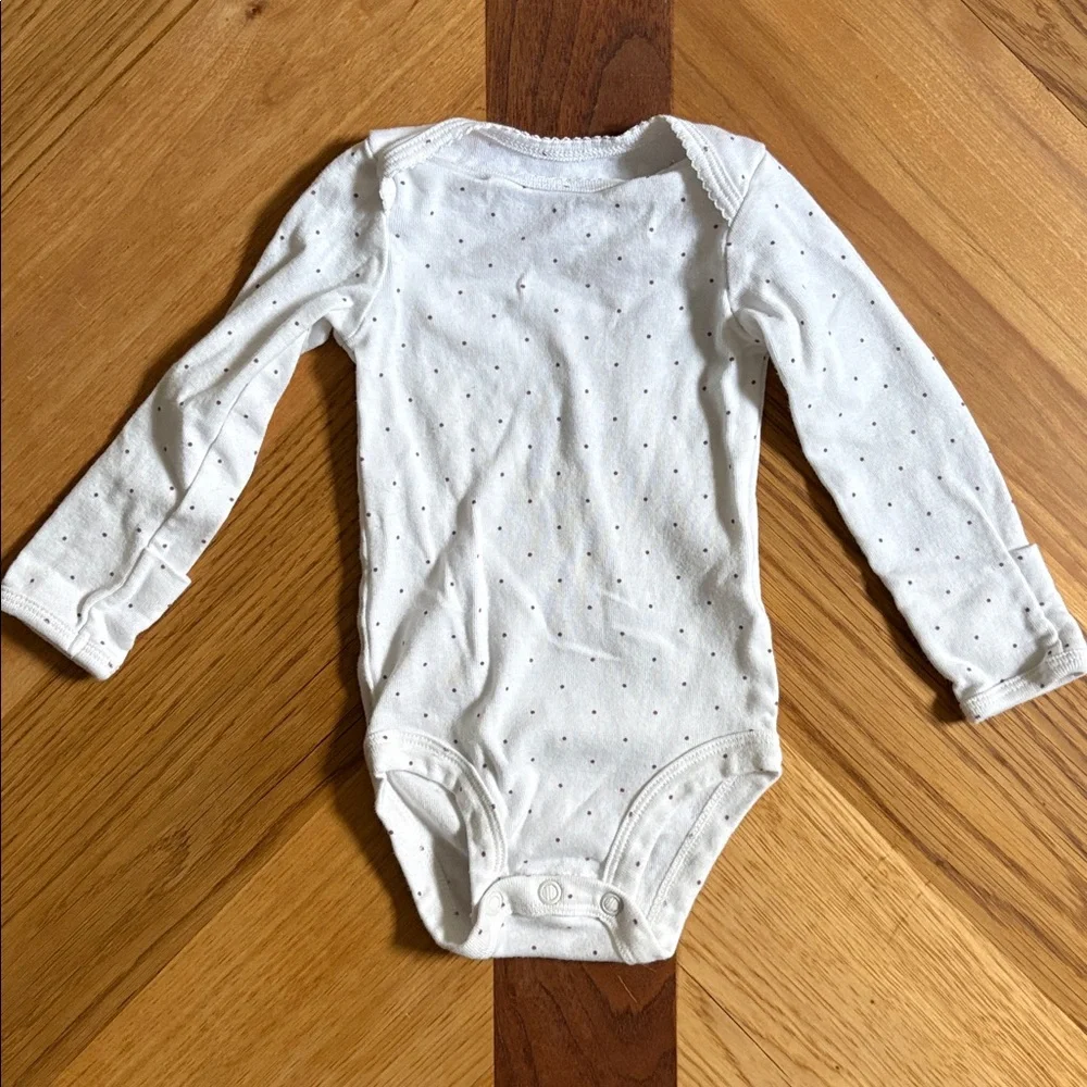 Carter's 0-3 Month Baby Girl Peplum Sweatshirt, Bodysuit & Leggings Set- Mauve